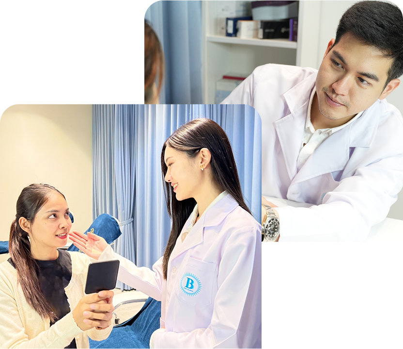 患者とドクターの写真