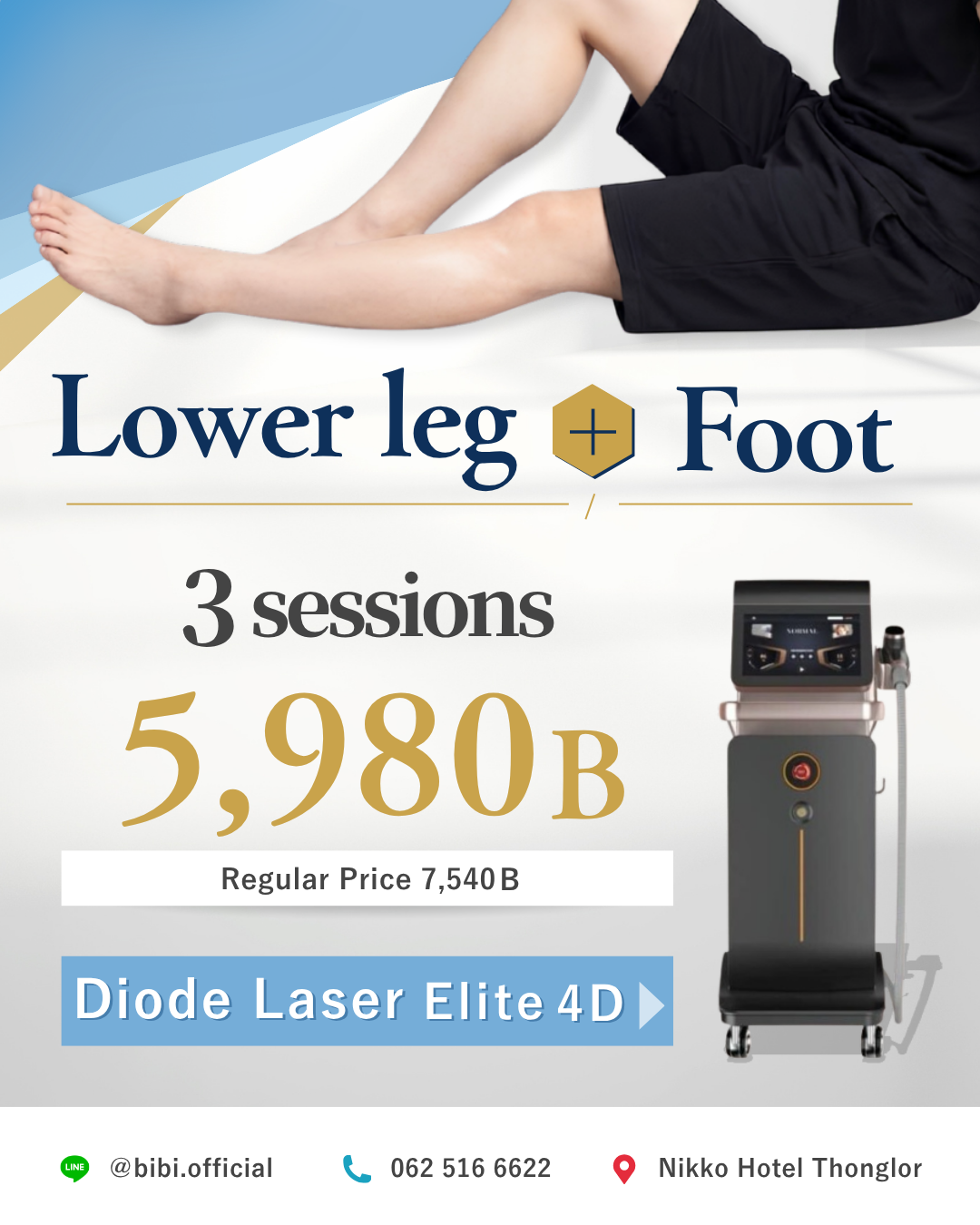 Lower Leg + Foot for Man